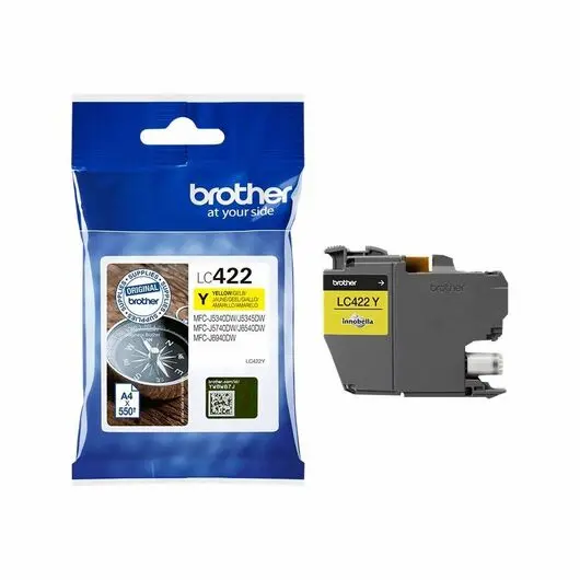 Γνήσιο Brother LC422 Μελάνι - Κίτρινο
