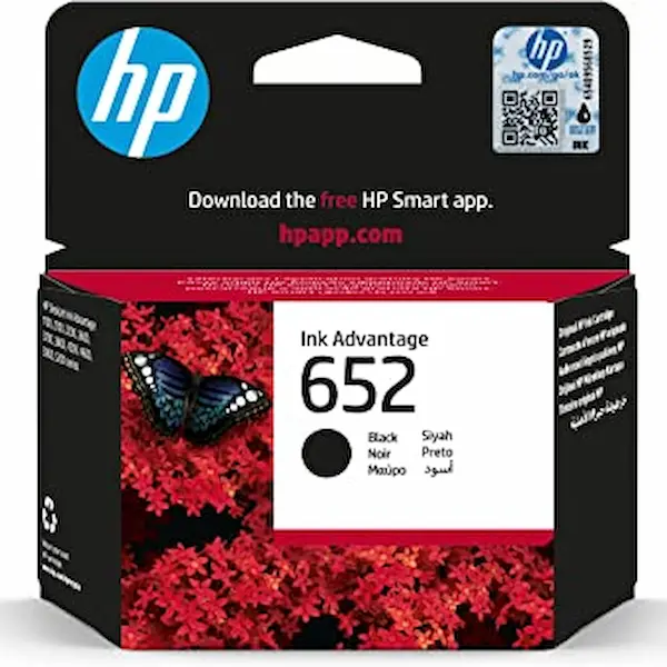 Оригинальный HP 652 Чернила - Чёрный
