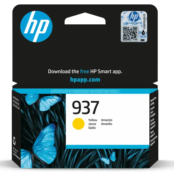 Оригинальный HP 937 Чернила - Жёлтый