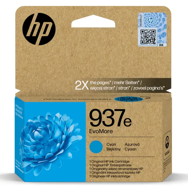 Оригинальный HP 937e Чернила - Голубой