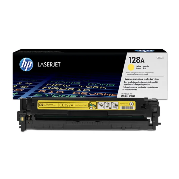 Оригинальный HP 128A - (CE322A) Тонер - Жёлтый