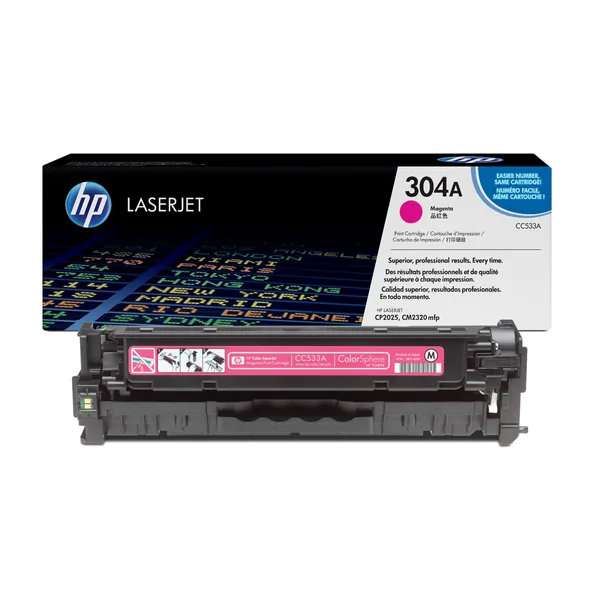 Γνήσιο HP 304A - (CC533A) Τόνερ - Ματζέντα